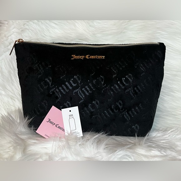 NWT Juicy Couture Velour Cosmetic Bag - Picture 2 of 5